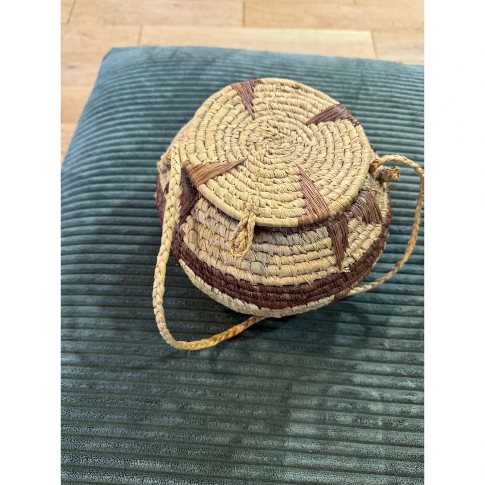 Vintage‎ Woven Southwestern Hanging Basket